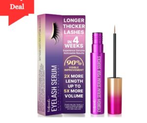 VieBeauti Premium Eyelash Growth Serum: Lash Enhancing Serum with Advanced Formula to Boost Longer Fuller and Thicker Luscious Lashes 0.1 Fl. Oz.